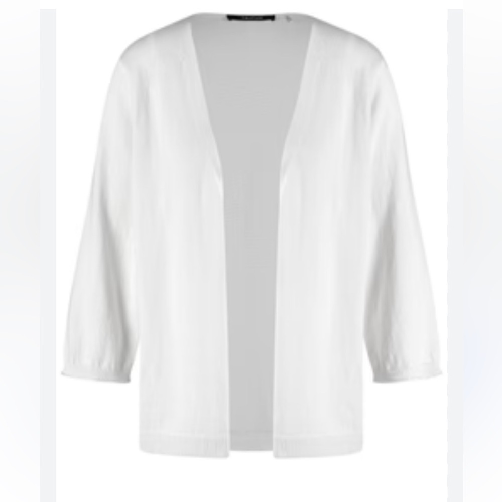 GERRY WEBER white Cardigan 3/4 sleeves size 14